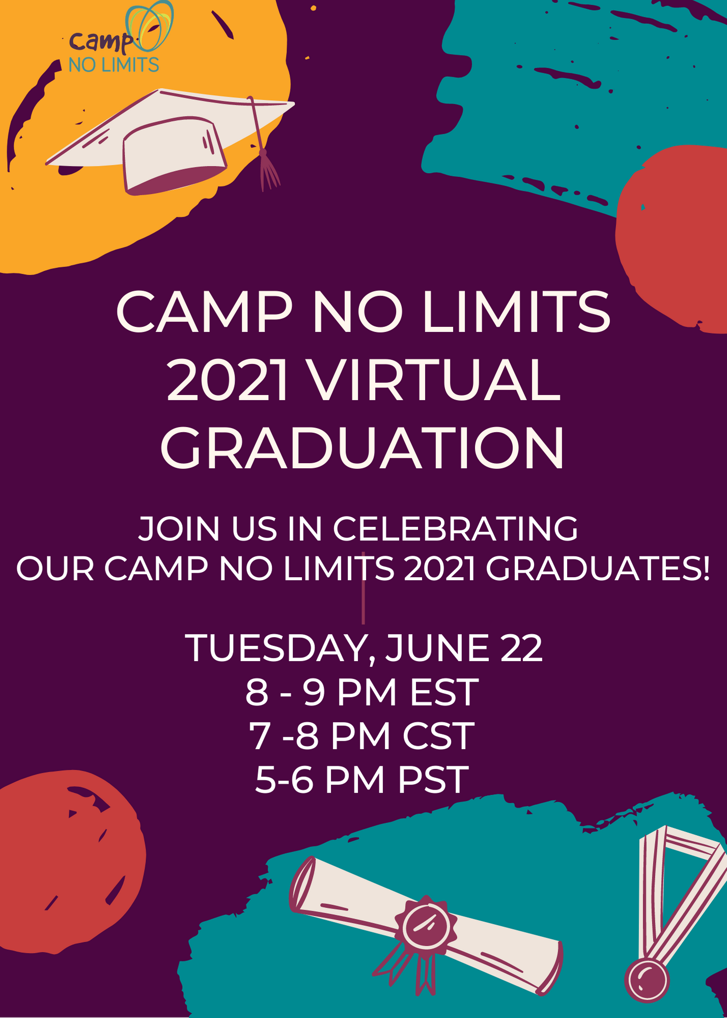 Camp No Limits Virtual Programs Meet CNL 2021 Graduates!